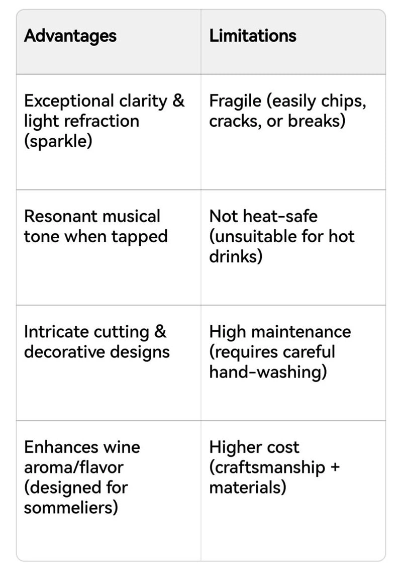 Borosilicate Glassware vs Crystal Glassware